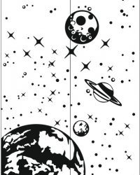 Пескоструйный рисунок Космос 12